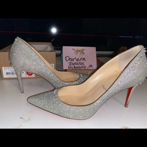 Christian Louboutin Anajalina 85 MM Glitter Sunset